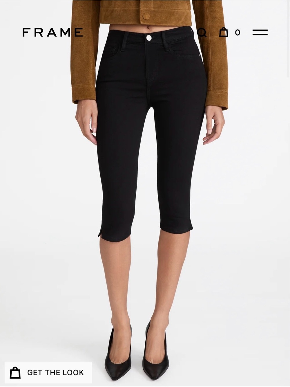 Frame Denim Skinny Capri Jeans